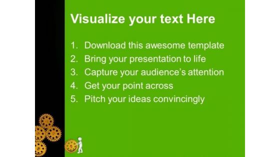 Put Right Gear To Move The Process PowerPoint Templates Ppt Backgrounds For Slides 0613