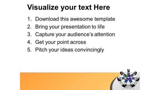 Put Right Gears For Communication PowerPoint Templates Ppt Backgrounds For Slides 0713