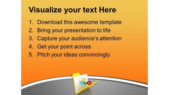 Put Right Gears For Data Security PowerPoint Templates Ppt Backgrounds For Slides 0713