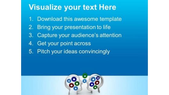 Put Right Gears In Mind PowerPoint Templates Ppt Backgrounds For Slides 0713