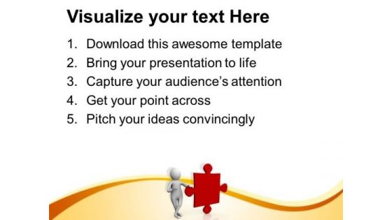 Put Right Solution Forward PowerPoint Templates Ppt Backgrounds For Slides 0713