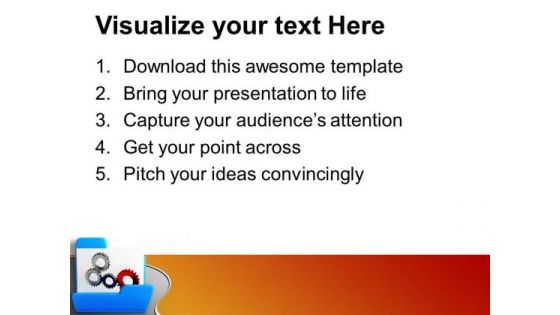 Put Some Good Gears PowerPoint Templates Ppt Backgrounds For Slides 0713