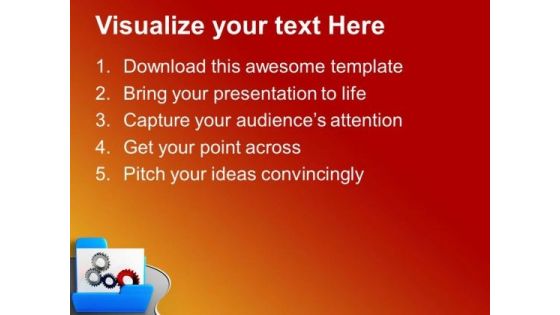 Put Some Good Gears PowerPoint Templates Ppt Backgrounds For Slides 0713