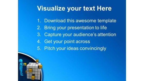 Put The Right Cube In Right Place PowerPoint Templates Ppt Backgrounds For Slides 0713