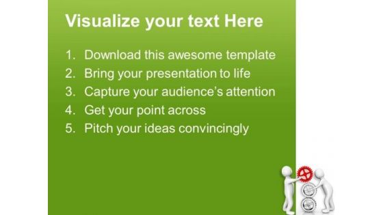 Put The Right Gear On Process PowerPoint Templates Ppt Backgrounds For Slides 0713