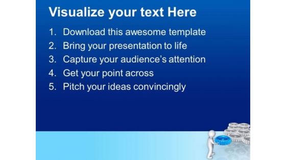 Put The Right Part To Gear The Process PowerPoint Templates Ppt Backgrounds For Slides 0613