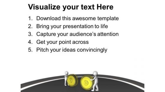 Put Your All Efforts For Gear Process PowerPoint Templates Ppt Backgrounds For Slides 0713