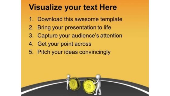 Put Your All Efforts For Gear Process PowerPoint Templates Ppt Backgrounds For Slides 0713