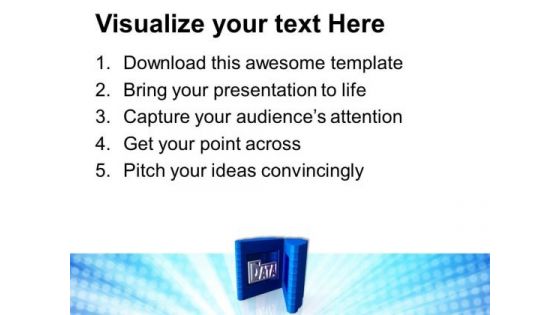 Put Your Data In Secure Place PowerPoint Templates Ppt Backgrounds For Slides 0613