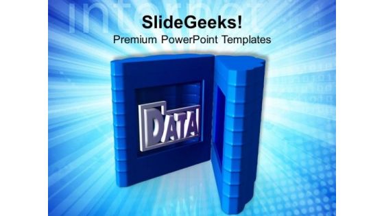 Put Your Data In Secure Place PowerPoint Templates Ppt Backgrounds For Slides 0613