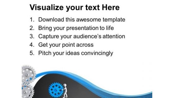 Putting Right Gear In Process Is Good PowerPoint Templates Ppt Backgrounds For Slides 0713