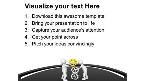Putting Right Gear Is Important PowerPoint Templates Ppt Backgrounds For Slides 0713