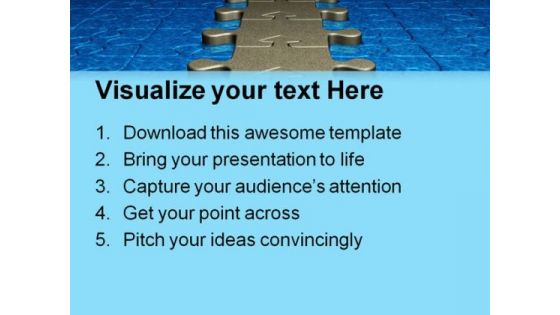 Puzzle Abstract PowerPoint Templates And PowerPoint Backgrounds 0811