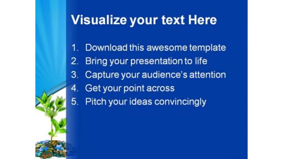 Puzzle And Plant Business PowerPoint Themes And PowerPoint Slides 0511