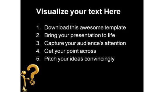 Puzzle And Question Business PowerPoint Templates And PowerPoint Backgrounds 0811