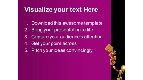 Puzzle Balancing On Finger Business PowerPoint Themes And PowerPoint Slides 0611