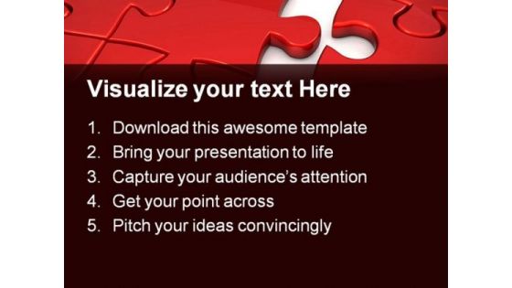 Puzzle Concept Business PowerPoint Templates And PowerPoint Backgrounds 0711