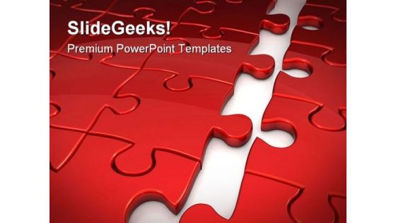 Puzzle Concept Business PowerPoint Templates And PowerPoint Backgrounds 0711