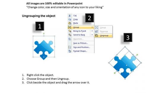 Puzzle Diamond Formation PowerPoint Slides And Editable Ppt Templates