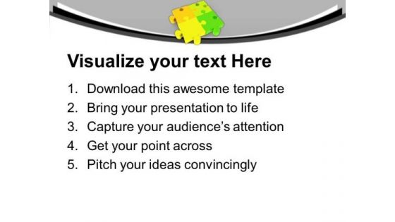 Puzzle For Business Growth PowerPoint Templates Ppt Backgrounds For Slides 0613