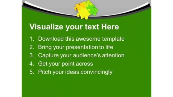 Puzzle For Business Growth PowerPoint Templates Ppt Backgrounds For Slides 0613