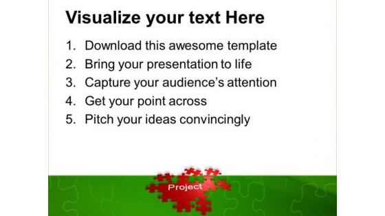Puzzle Forming Project Finance PowerPoint Templates And PowerPoint Themes 1112