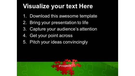 Puzzle Forming Project Finance PowerPoint Templates And PowerPoint Themes 1112