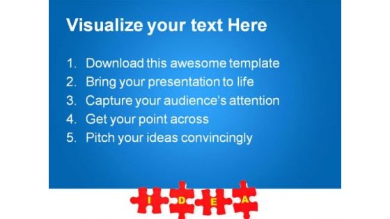 Puzzle Idea Business PowerPoint Themes And PowerPoint Slides 0811