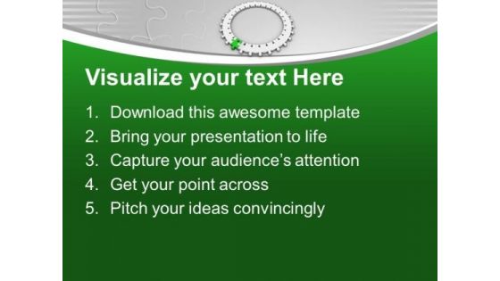 Puzzle Jigsaw Making Ring Teamwork PowerPoint Templates Ppt Backgrounds For Slides 0213