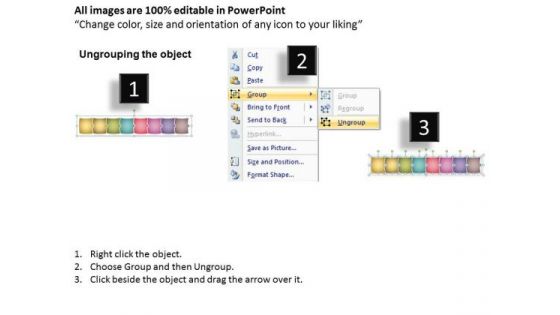 Puzzle Linear Flow Process 8 Stages Charts Examples PowerPoint Templates