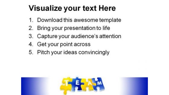 Puzzle Make Team People PowerPoint Backgrounds And Templates 1210