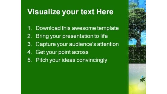 Puzzle Nature PowerPoint Templates And PowerPoint Backgrounds 0811