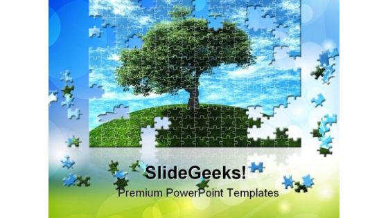 Puzzle Nature PowerPoint Templates And PowerPoint Backgrounds 0811