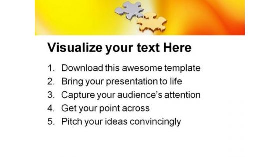 Puzzle Pieces Business PowerPoint Templates And PowerPoint Backgrounds 0811