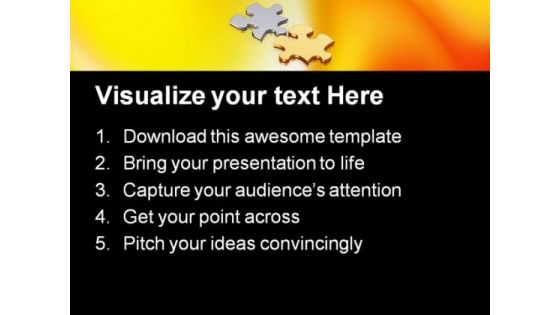 Puzzle Pieces Business PowerPoint Templates And PowerPoint Backgrounds 0811