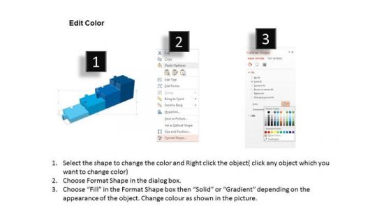 Puzzle Pieces In Bar Graph Shape For Result Growth Presentation Template