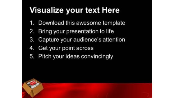 Puzzle Pieces In Box With Word Solution PowerPoint Templates Ppt Backgrounds For Slides 0113