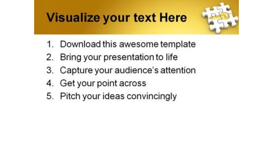 Puzzle Shapes PowerPoint Template 0910