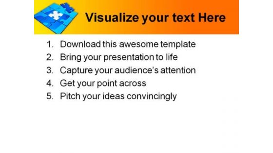 Puzzle Shapes PowerPoint Themes And PowerPoint Slides 0711