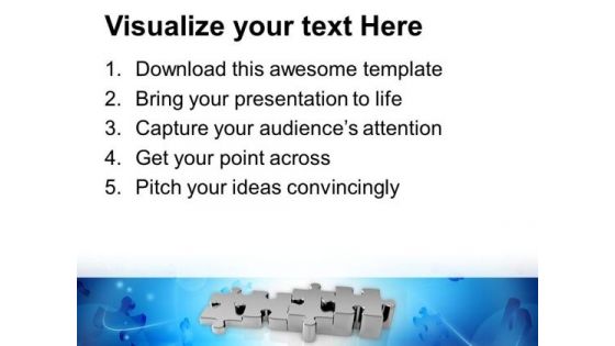 Puzzle Showing Growth Of Market PowerPoint Templates Ppt Backgrounds For Slides 0513
