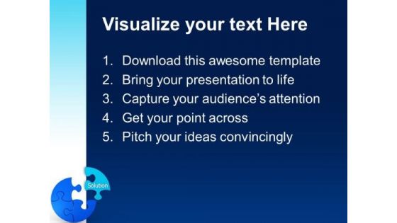 Puzzle Solution Business PowerPoint Templates And PowerPoint Themes 0612
