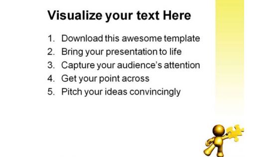 Puzzle Solution Metaphor PowerPoint Templates And PowerPoint Backgrounds 0711