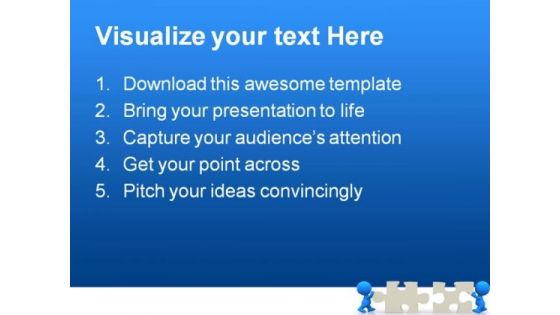 Puzzle Solution Symbol PowerPoint Template 0910