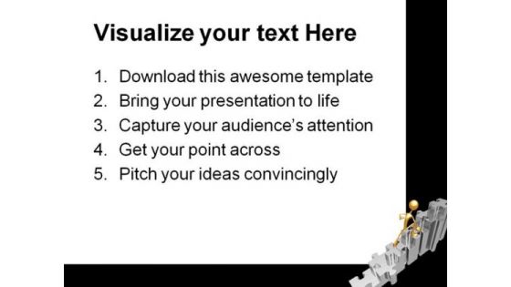 Puzzle Stairs Business PowerPoint Templates And PowerPoint Backgrounds 0511