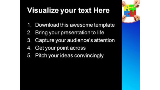 Puzzle Team01 Business PowerPoint Templates And PowerPoint Backgrounds 0811