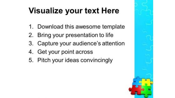 Puzzle Team Business PowerPoint Templates And PowerPoint Themes 0612