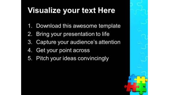 Puzzle Team Business PowerPoint Templates And PowerPoint Themes 0612