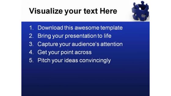 Puzzle Team Leadership PowerPoint Themes And PowerPoint Slides 0811