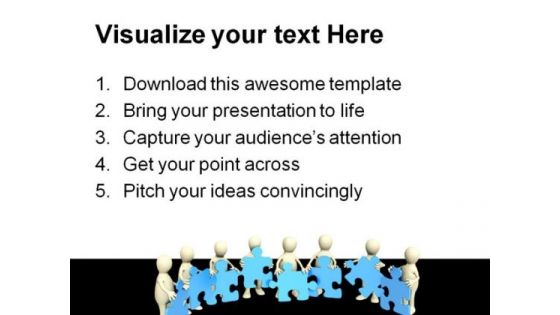 Puzzle Team People PowerPoint Themes And PowerPoint Slides 0511