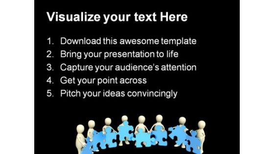 Puzzle Team People PowerPoint Themes And PowerPoint Slides 0511